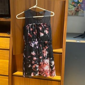 Theory size small dress. Black and floral.